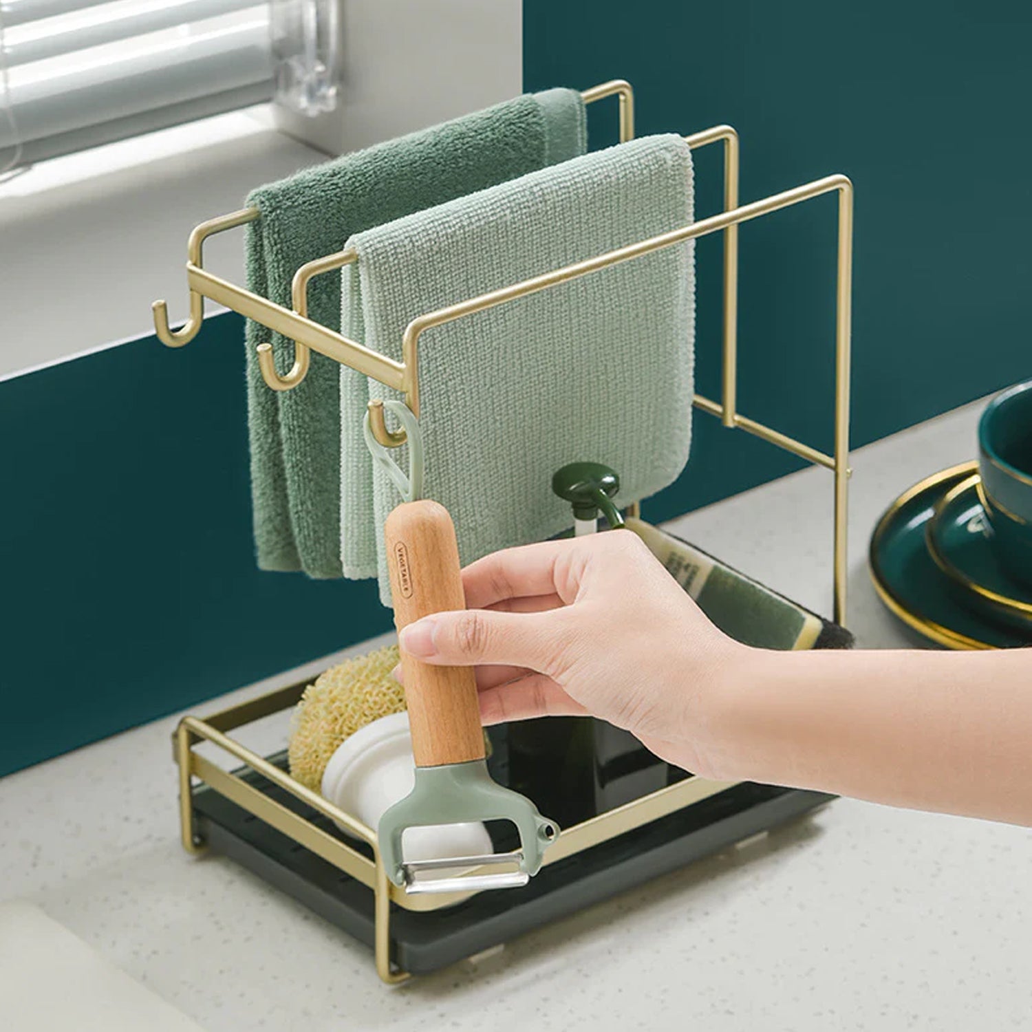 7681 Steel Kitchen Sink Rack Shelf Drain Basket Rack Organizer for Kitchen & Multiuse 7681 Steel Kitchen Sink Rack Shelf Drain Basket Rack Organizer for Kitchen & Multiuse